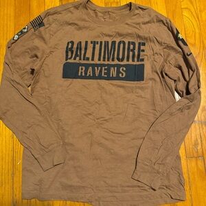 Baltimore Ravens Brown Long Sleeve Shirt